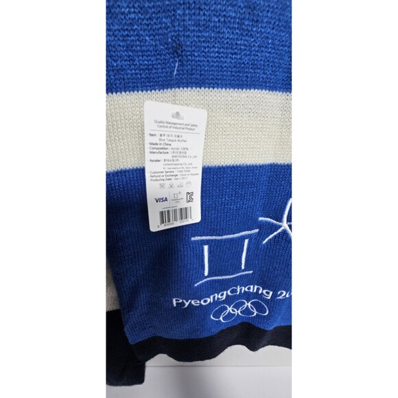 PyeongChang 2018 Winter Olympics Scarf Official Product New With TAG RARE - Picture 3 of 5